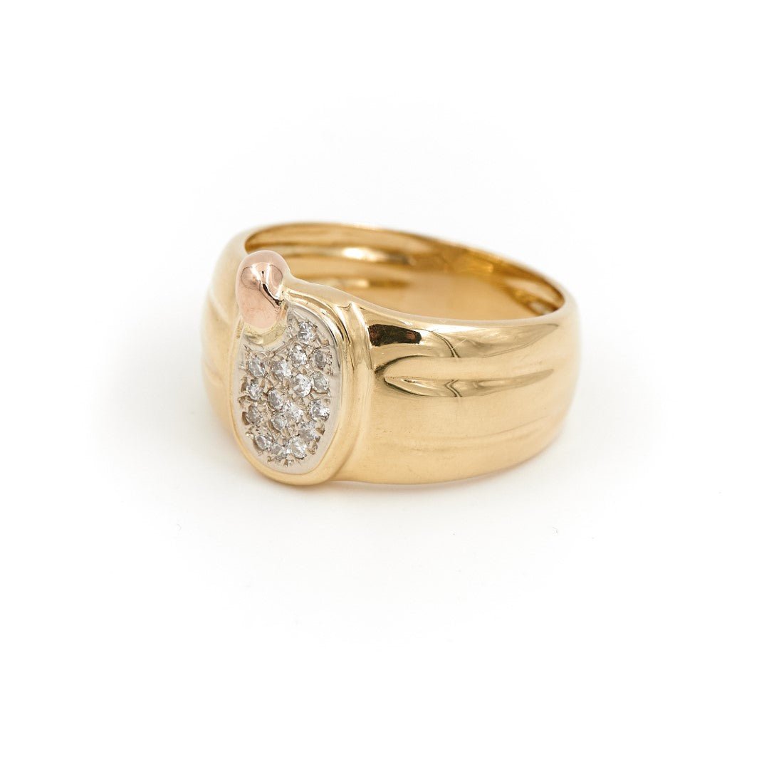 Bague Or jaune Diamant - Castafiore