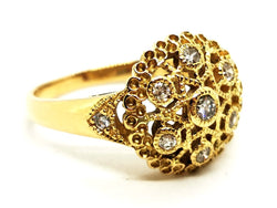 Bague Or jaune Diamant - Castafiore
