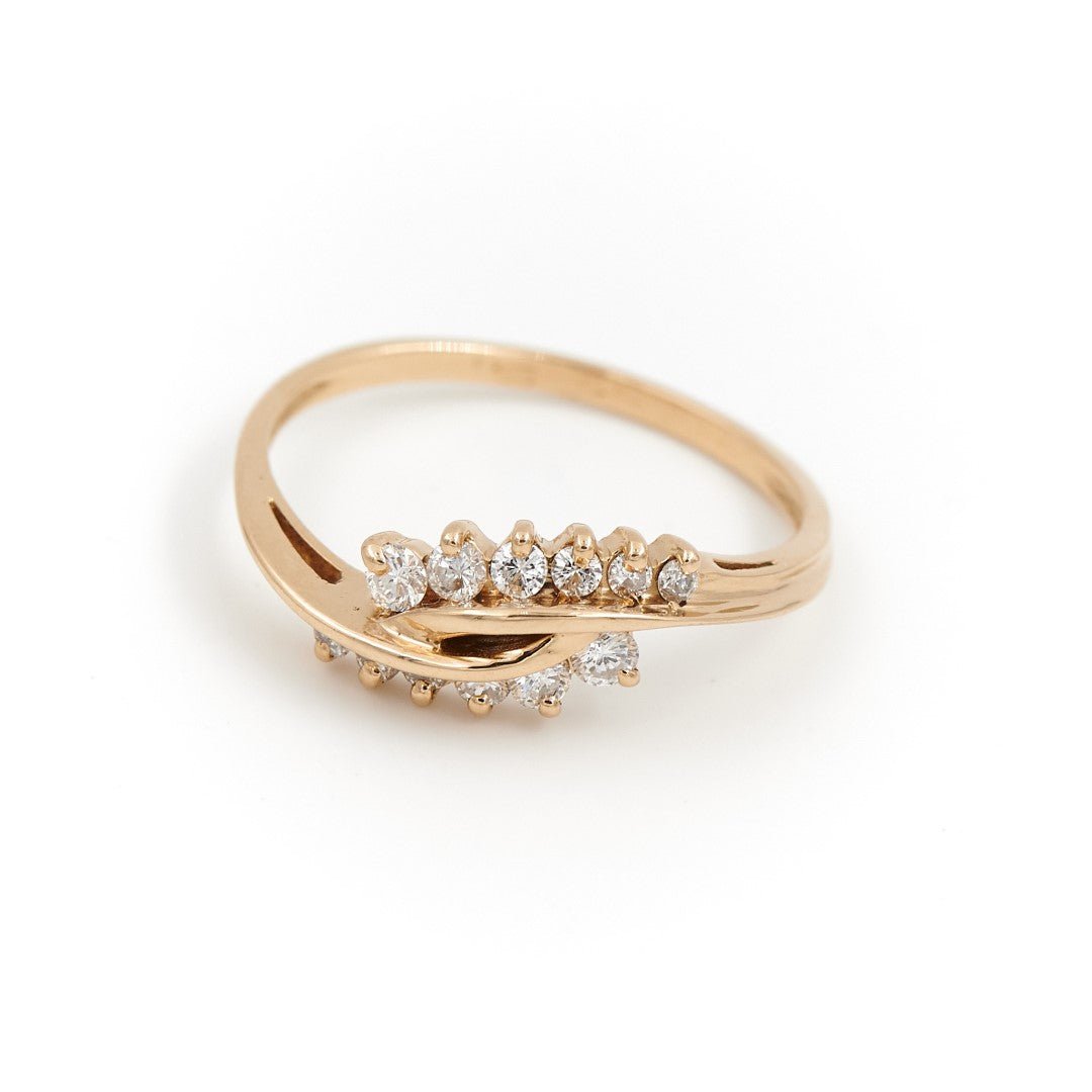 Bague Or jaune Diamant - Castafiore