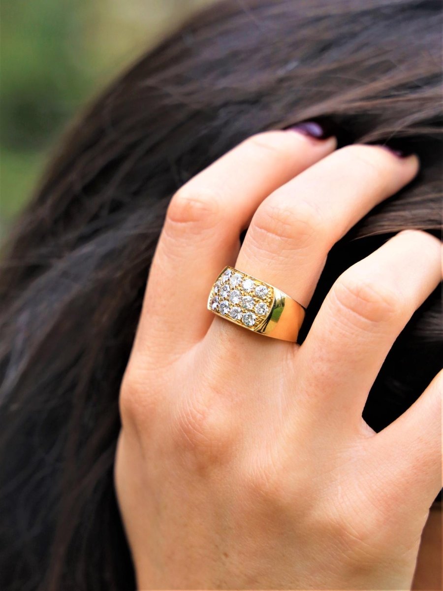 Bague Or jaune Diamant - Castafiore