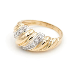 Bague Or jaune Diamant - Castafiore