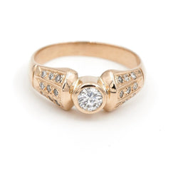 Bague Or jaune Diamant - Castafiore