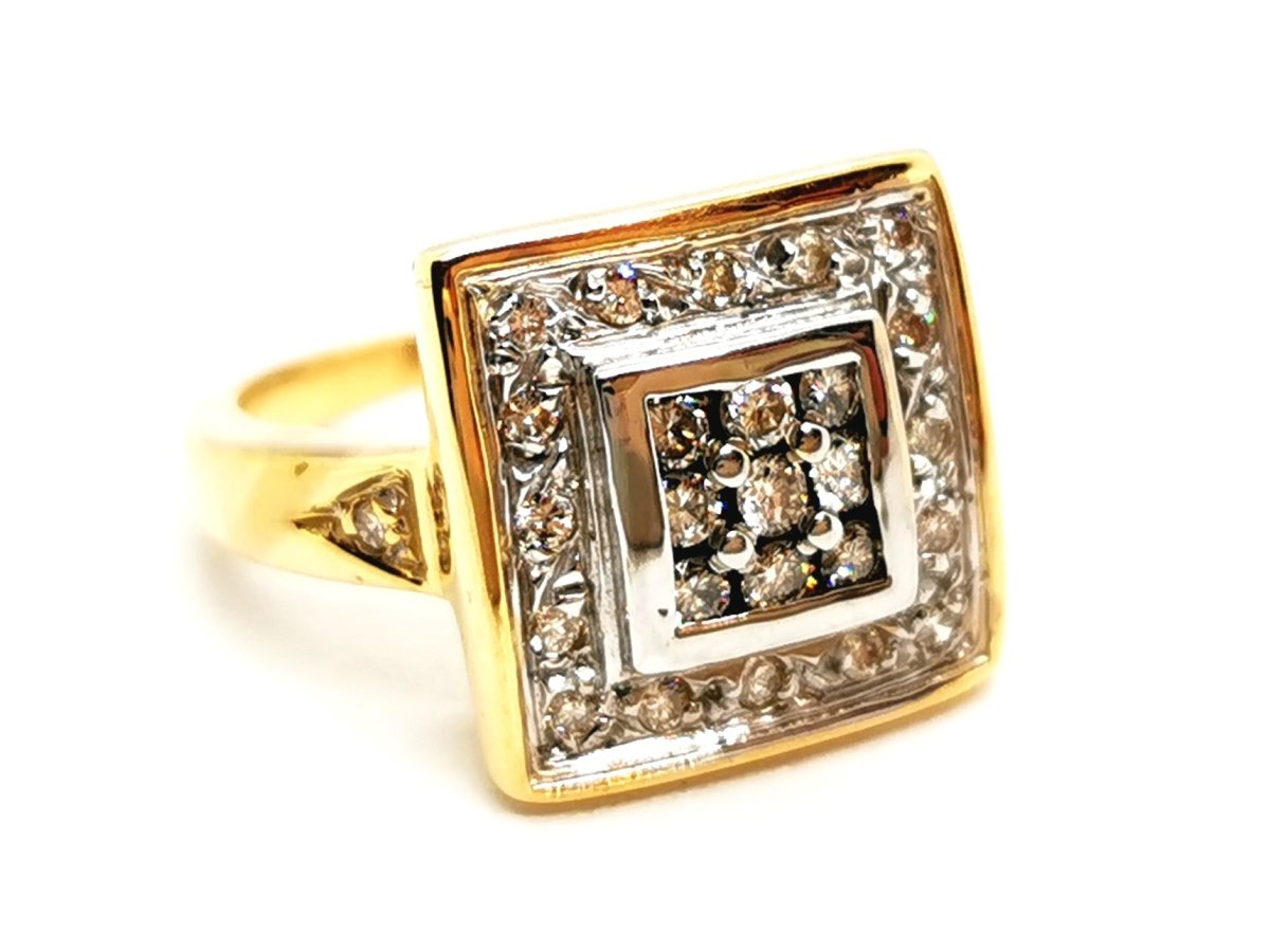 Bague Or jaune Diamant - Castafiore