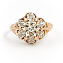 Bague Or jaune Diamant - Castafiore