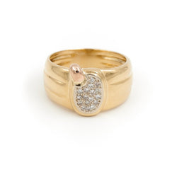 Bague Or jaune Diamant - Castafiore