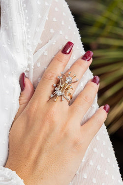 Bague Or jaune Diamant - Castafiore
