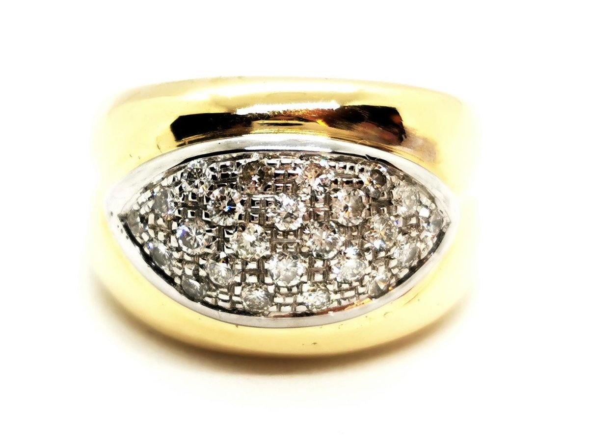 Bague Or jaune Diamant - Castafiore