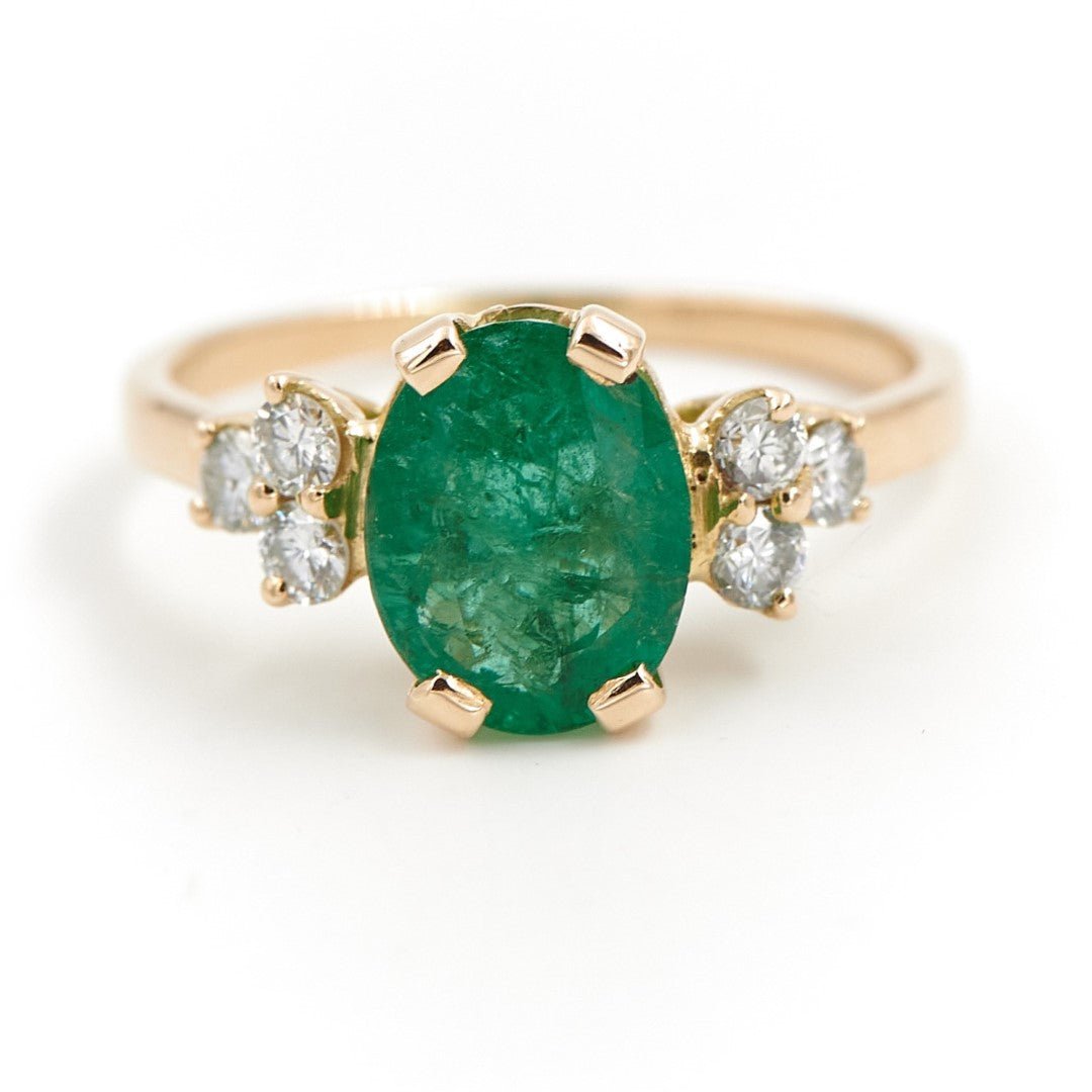 Bague Or jaune Emeraude - Castafiore
