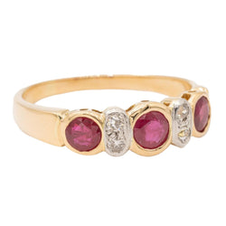 Bague Or jaune rubis - Castafiore