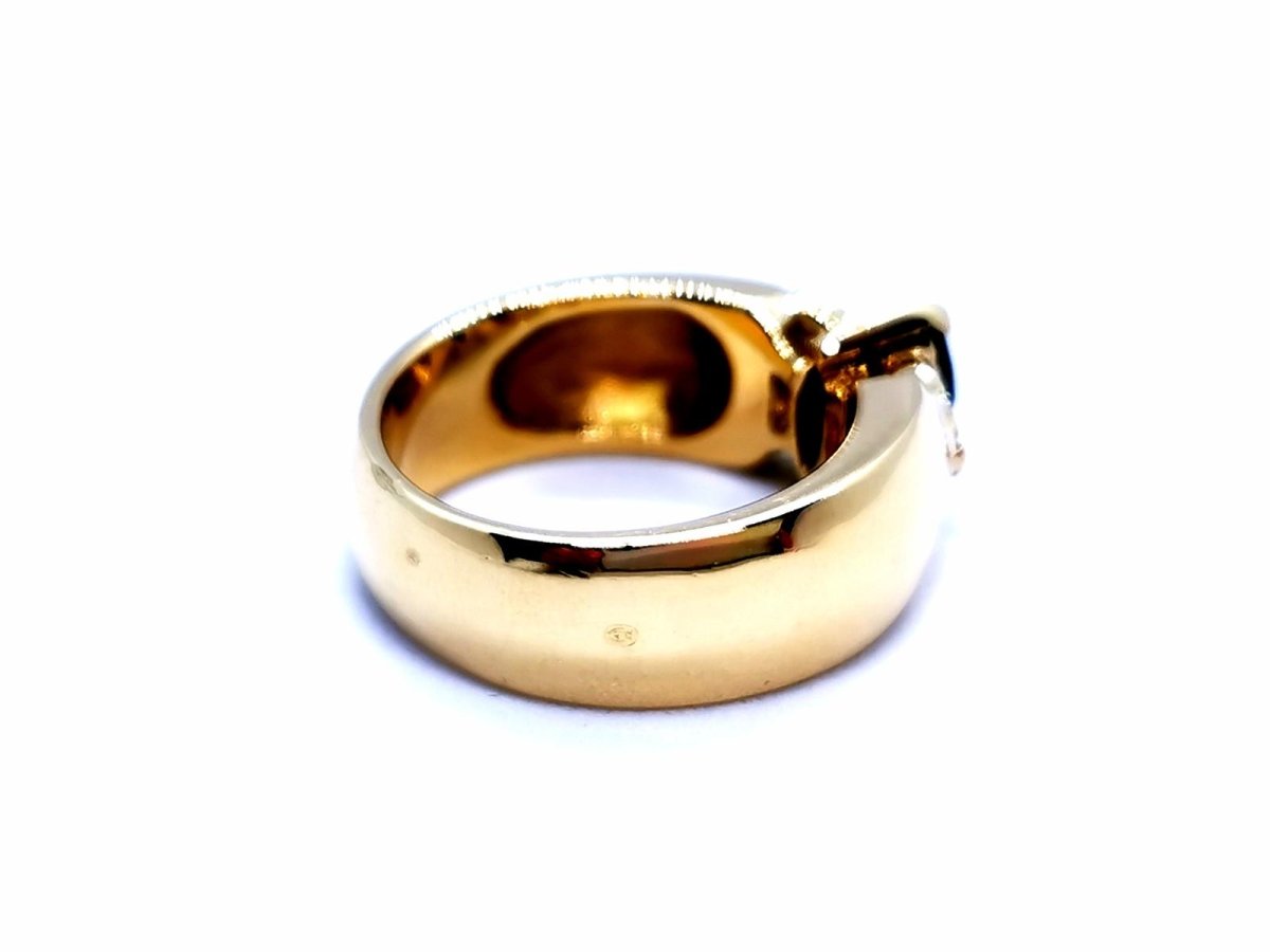 Bague Or jaune Saphir - Castafiore