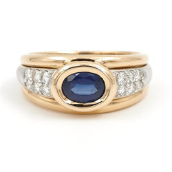 Bague Or jaune Saphir - Castafiore
