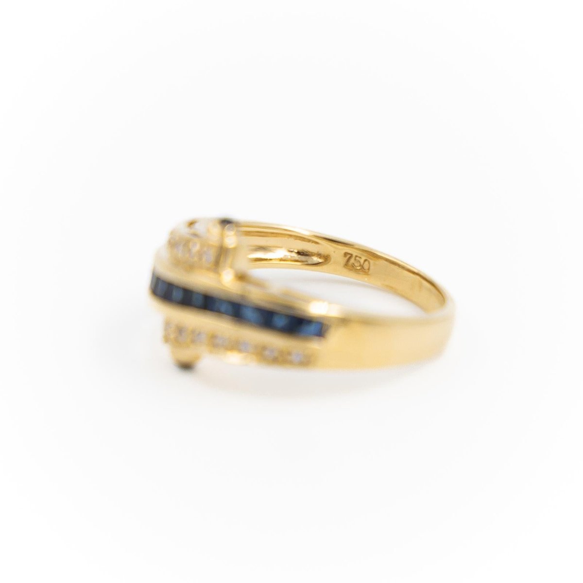 Bague Or jaune Saphir - Castafiore