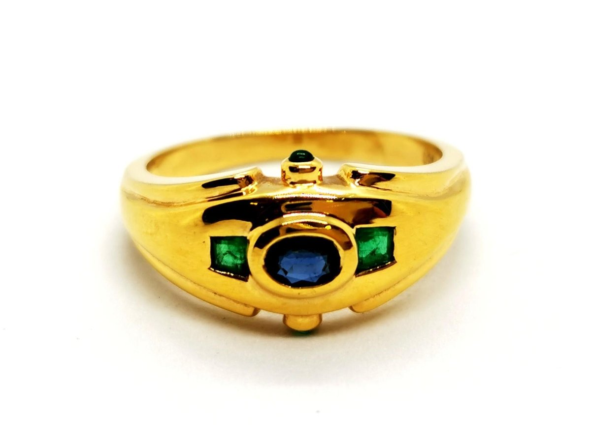 Bague Or jaune Saphir - Castafiore