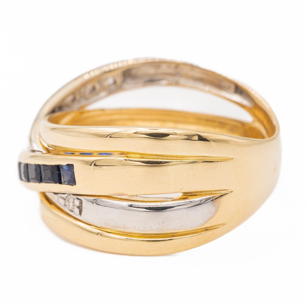 Bague Or jaune Saphir - Castafiore