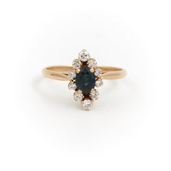 Bague Or jaune Saphir - Castafiore