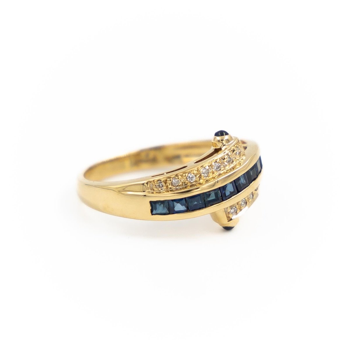 Bague Or jaune Saphir - Castafiore