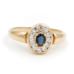 Bague Or jaune Saphir - Castafiore