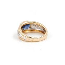 Bague Or jaune Saphir - Castafiore