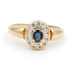 Bague Or jaune Saphir - Castafiore
