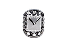 Bague Or noir Diamant - Castafiore
