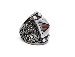 Bague Or noir Diamant - Castafiore