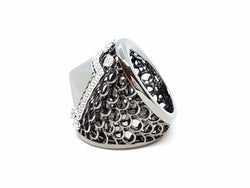 Bague Or noir Diamant - Castafiore
