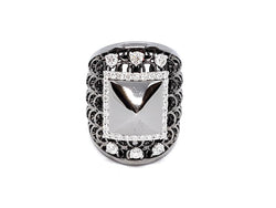 Bague Or noir Diamant - Castafiore