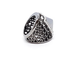 Bague Or noir Diamant - Castafiore
