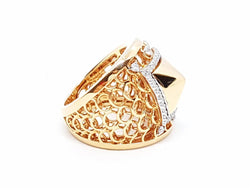 Bague Or rose Diamant - Castafiore