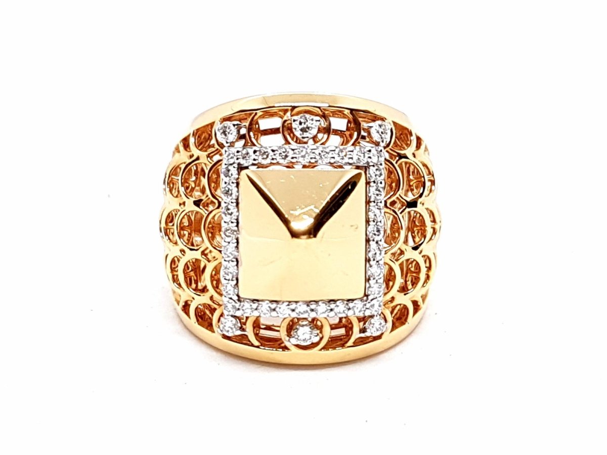 Bague Or rose Diamant - Castafiore