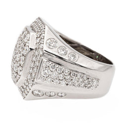 Bague Pavées diamants en or blanc - Castafiore