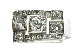 Bague platine diamant 1930 - Castafiore