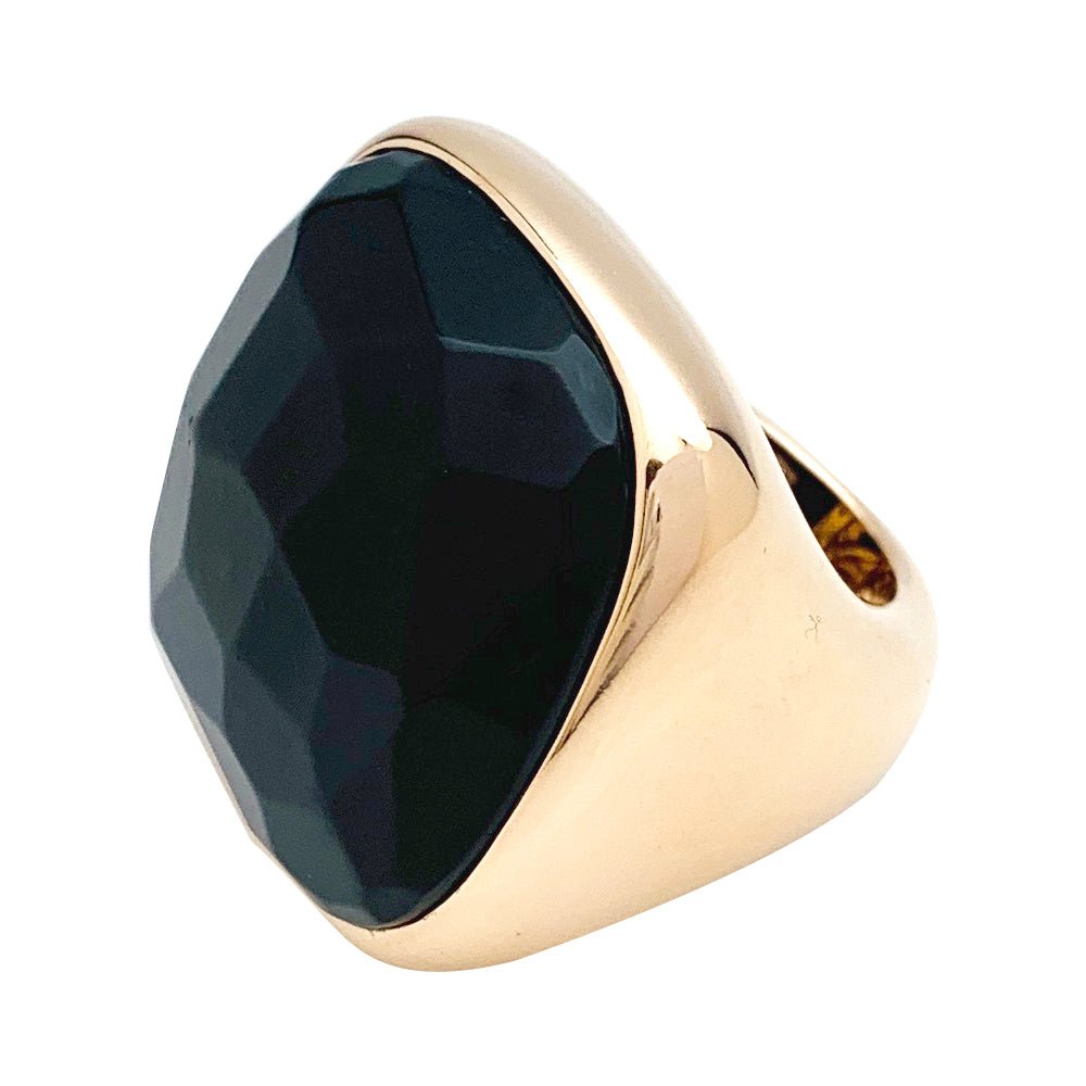 Bague Pomellato en or rose modèle "Victoria", jais - Castafiore