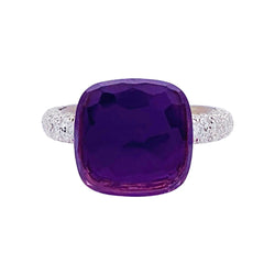 Bague Pomellato, "Nudo", améthyste, diamants, deux ors. - Castafiore