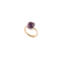 Bague POMELLATO "Nudo" en or jaune et en améthyste - Castafiore