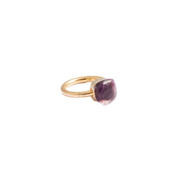 Bague POMELLATO "Nudo" en or jaune et en améthyste - Castafiore