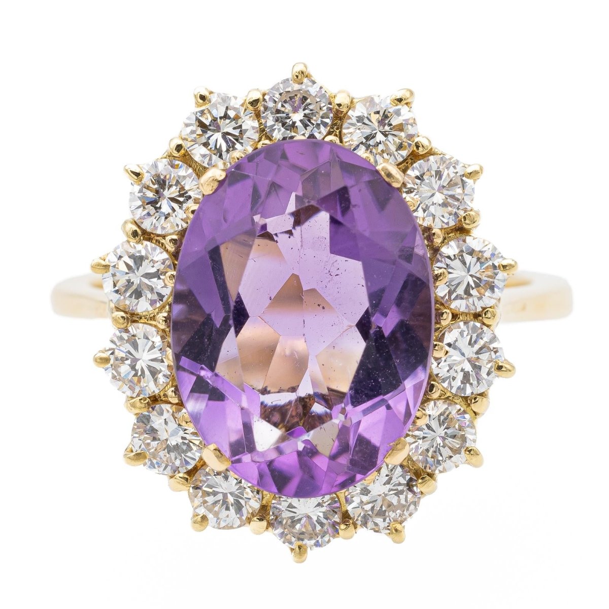 Bague Pompadour Or jaune Améthyste - Castafiore