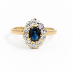 Bague Pompadour Or jaune Saphir - Castafiore