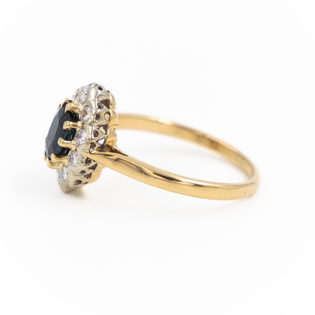 Bague Pompadour Or jaune Saphir - Castafiore