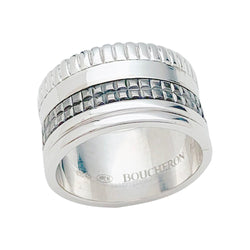 Bague "Quatre Black Edition" BOUCHERON , en or blanc - Castafiore