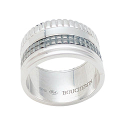 Bague "Quatre Black Edition" BOUCHERON , en or blanc - Castafiore