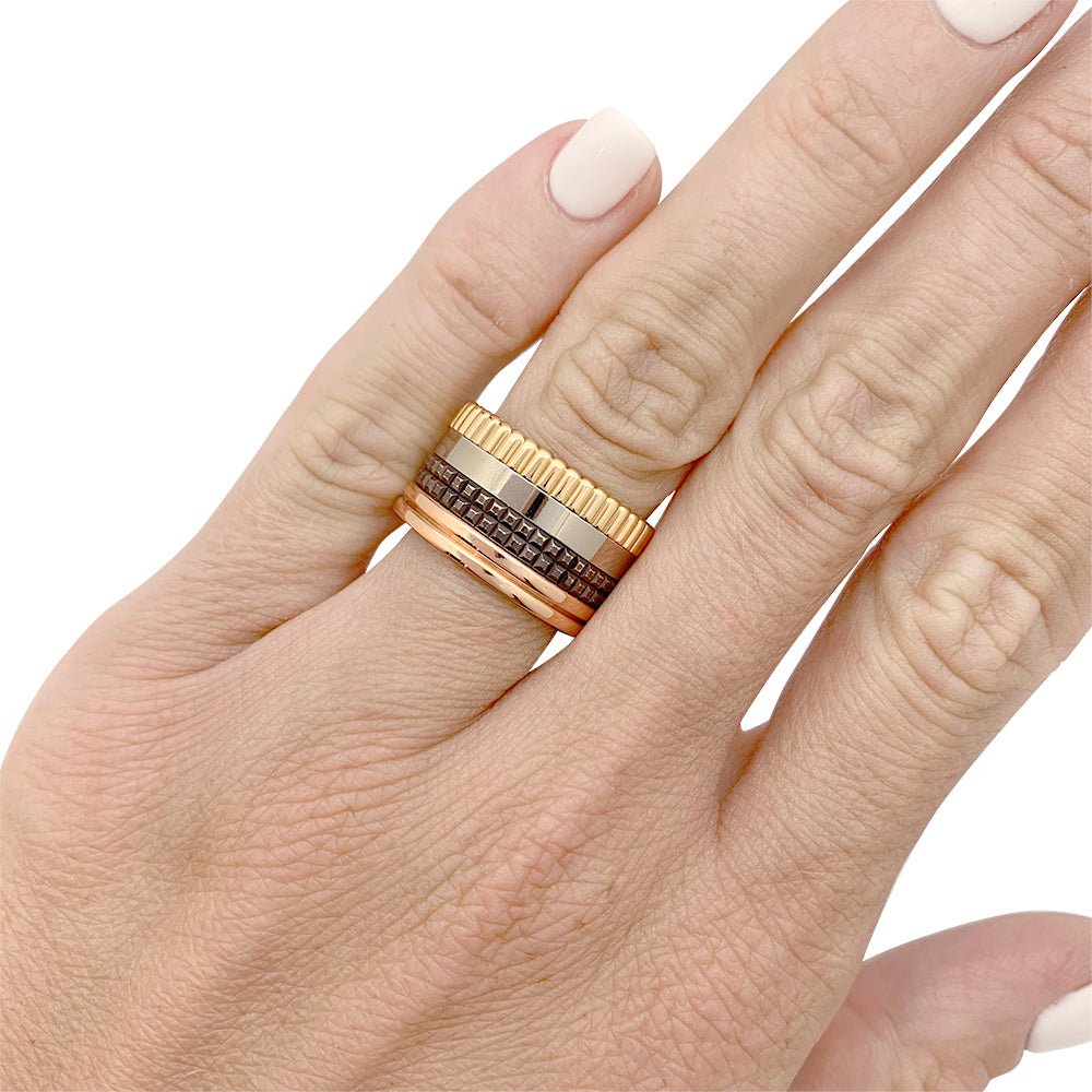 Bague "Quatre Classique Large" BOUCHERON , quatre tons - Castafiore