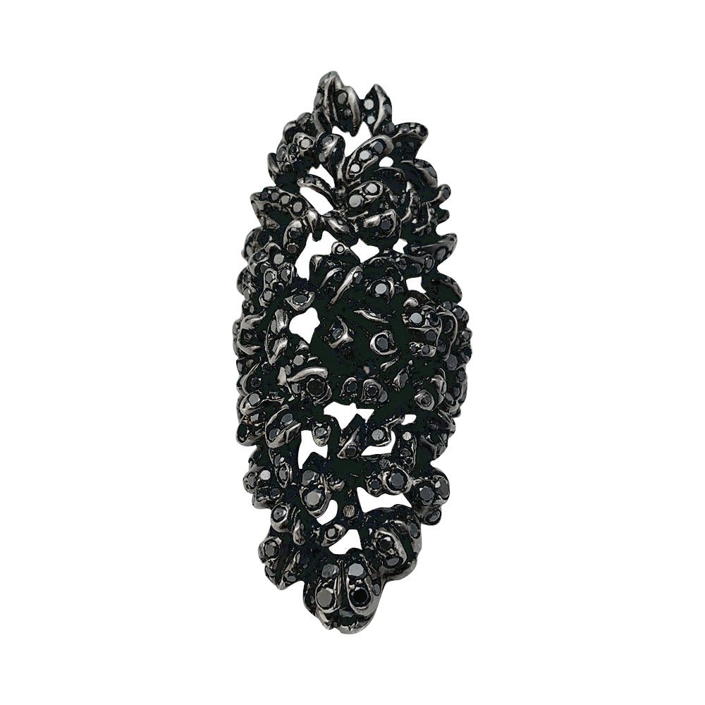 Bague REPOSSI "Nérée" en or blanc noirci et diamants - Castafiore