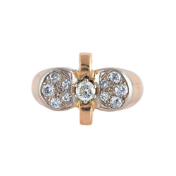 Bague Rétro 1940 Noeud - Castafiore