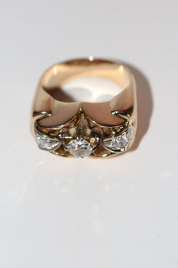 Bague Rétro Or & Diamants - Castafiore