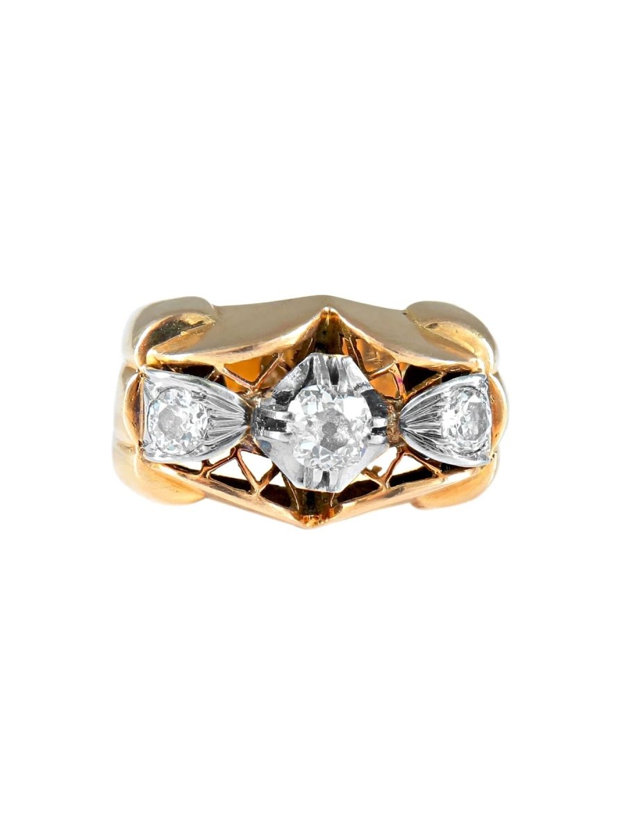 Bague Rétro Or & Diamants - Castafiore