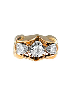Bague Rétro Or & Diamants - Castafiore
