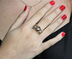 Bague Rétro Or & Diamants - Castafiore