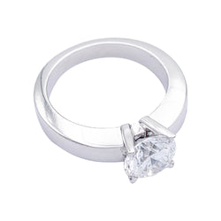 Bague Solitaire CARTIER "Déclaration" en platine et diamant - Castafiore