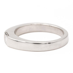 Bague Solitaire CARTIER "Tank" en or blanc et diamant - Castafiore